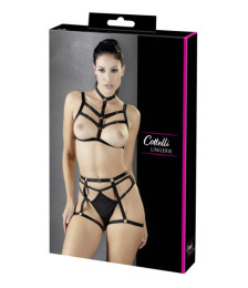 Ensemble soutien-gorge harnais et string porte-jarretelles - R24804761101